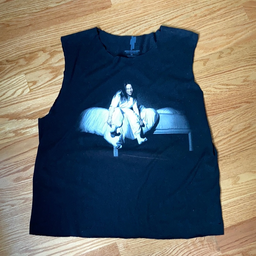 Altered Billie Eilish concert tee